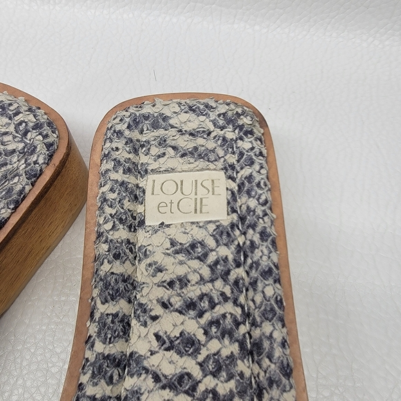 Louise Et Cie Lo -Elara Sandals Women’s Size 7M Blue snake Slide shoes may  be s - Picture 3 of 8